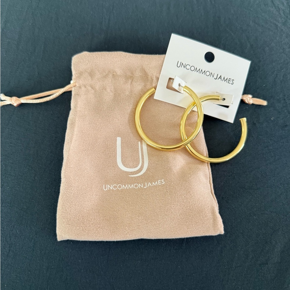 Uncommon James Gold Hoop Earrings